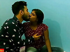 Desi Teen tolerant having licentious alliance with play Fellow-man secretly!! 1st time eon fucking!!